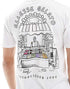 Ellesse tshirt for man אלס חולצה טישרט אוברסייז בצבע לבן לגבר